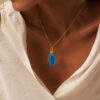 Colar Mini Punta Azul – Banho Ouro 18K - Image 2