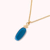 Colar Mini Leme Azul – Banho Ouro 18K