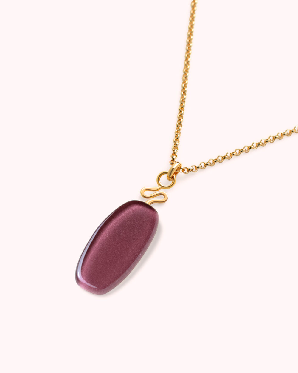 Colar Leme Uva – Banho Ouro 18K