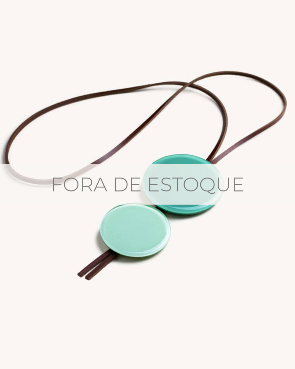 Colar Orbe ciano