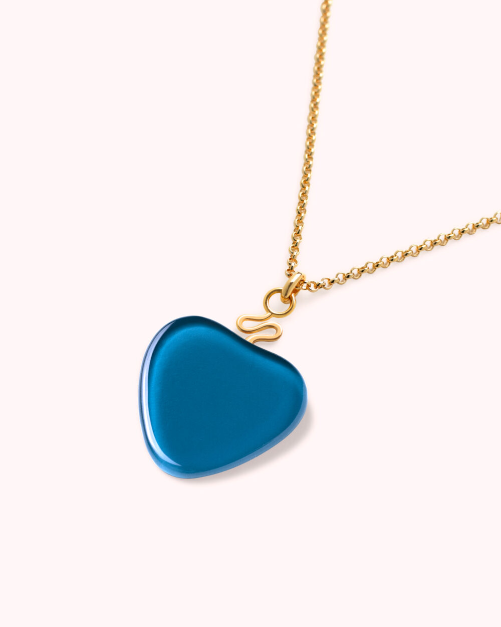 Colar Orla Azul - Banho Ouro 18K