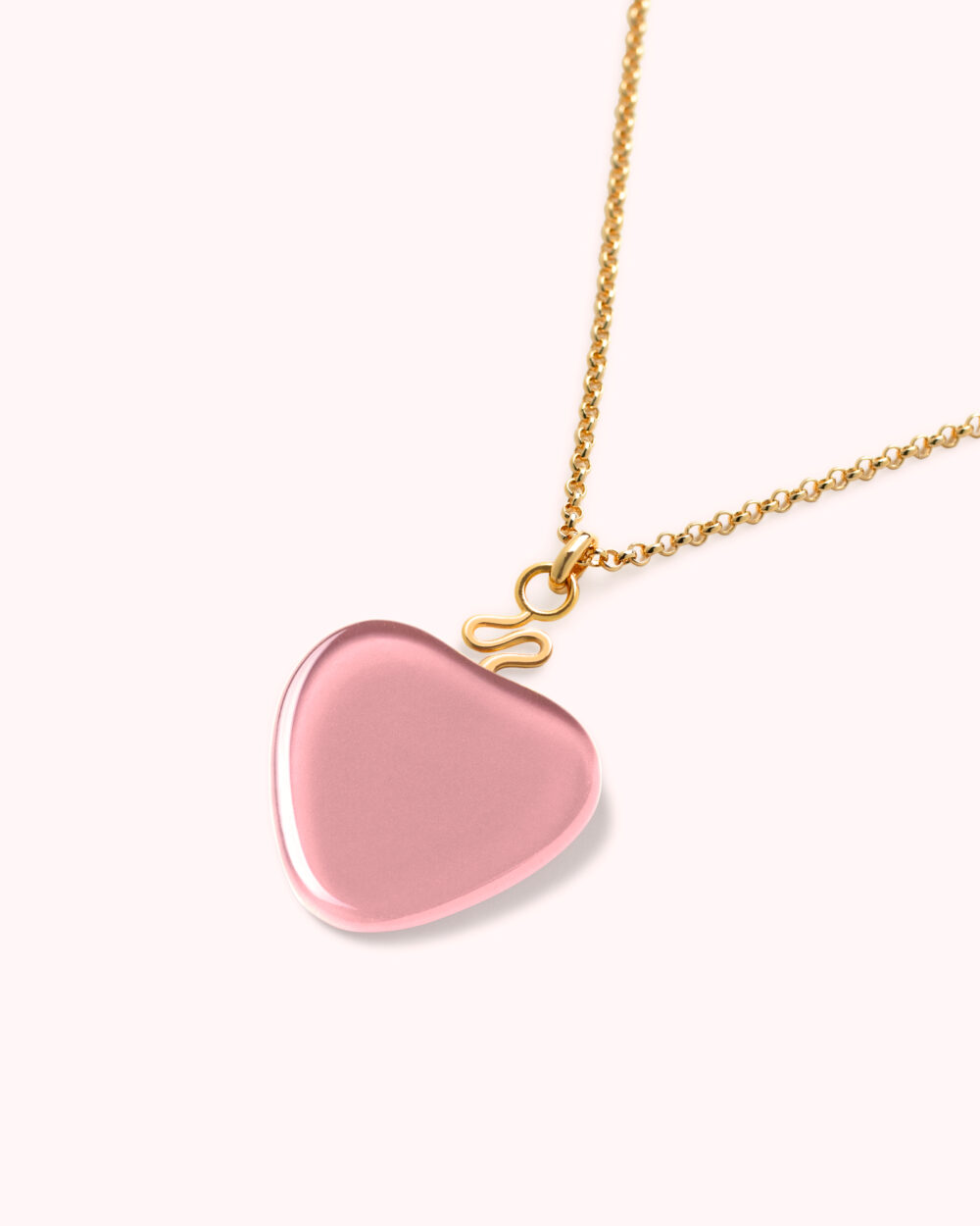 Colar Orla Rosa – Banho Ouro 18K