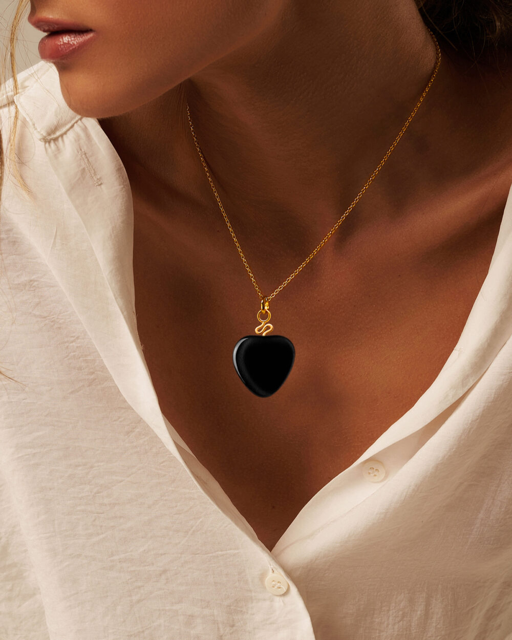 Colar Orla Preto – Banho Ouro 18K - Image 2