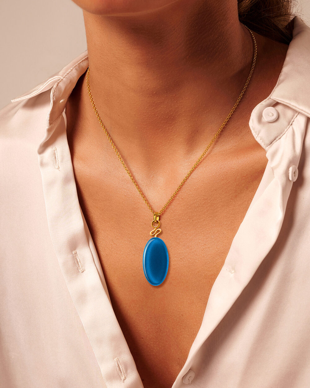 Colar Costa Azul - Banho Ouro 18K - Image 2