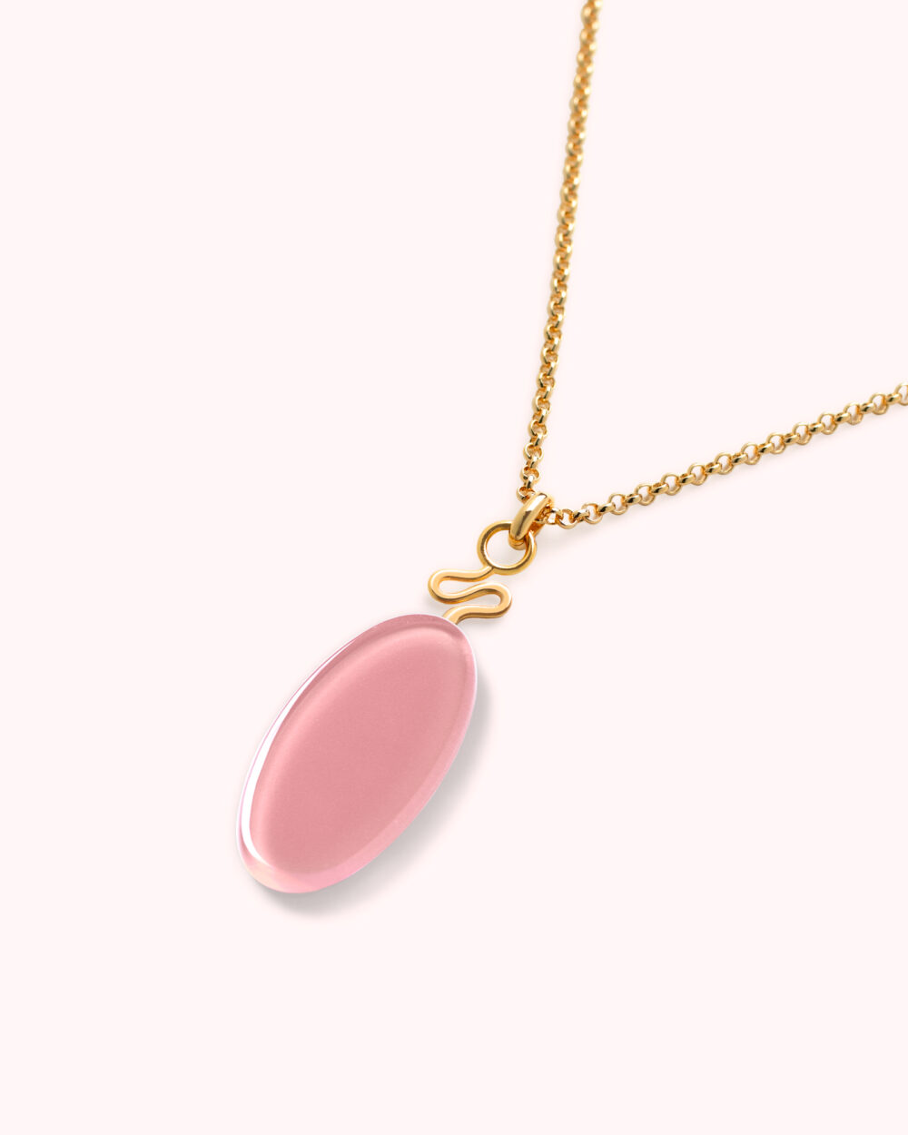 Colar Costa Rosa – Banho Ouro 18K