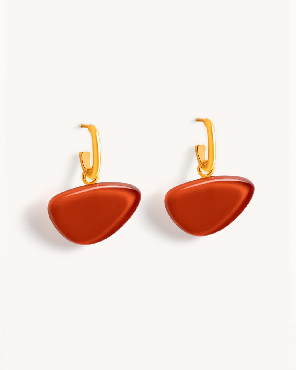 Brinco Blanca Vermelho – Banho Ouro 18K