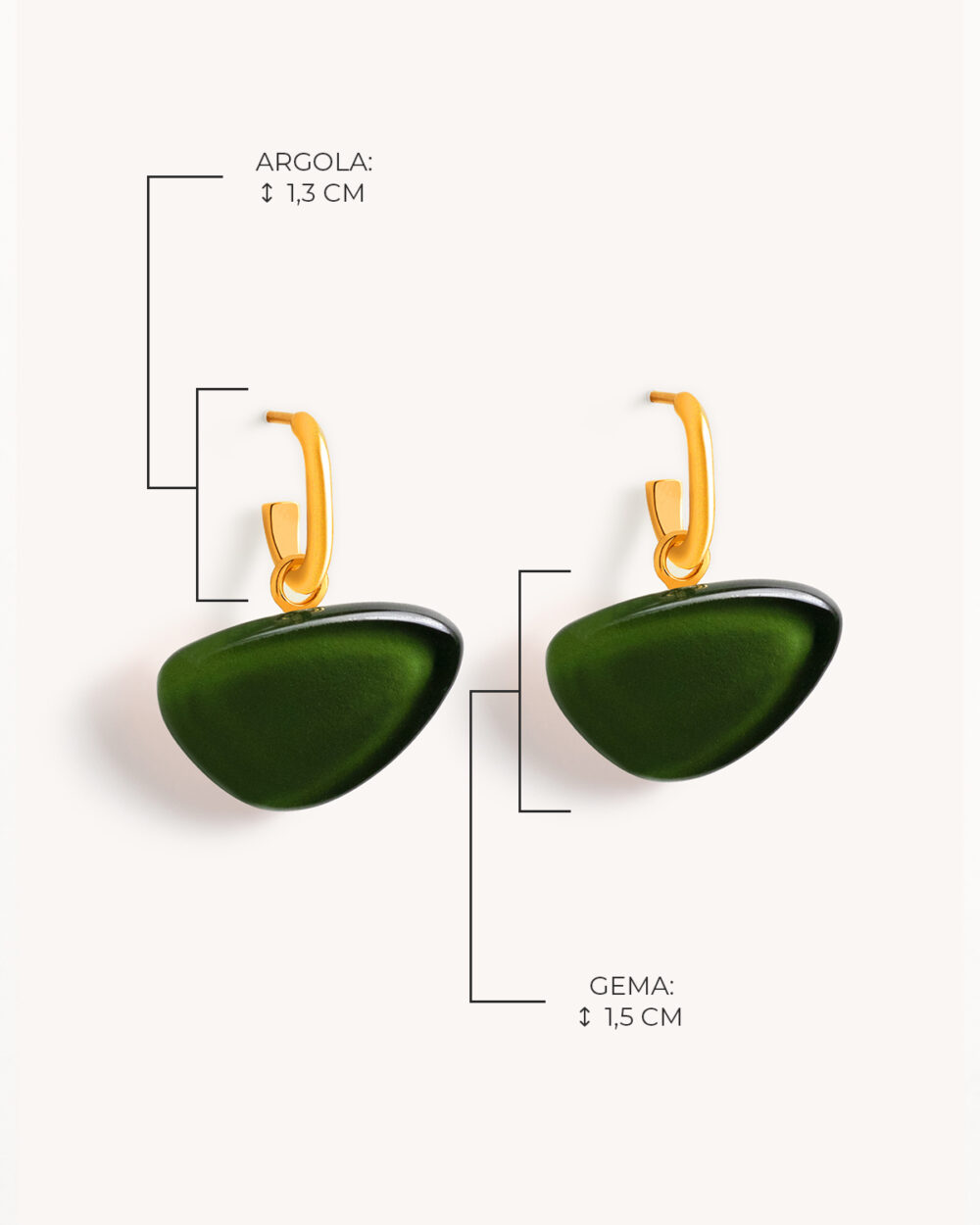 Brinco Blanca Verde – Banho Ouro 18K - Image 5