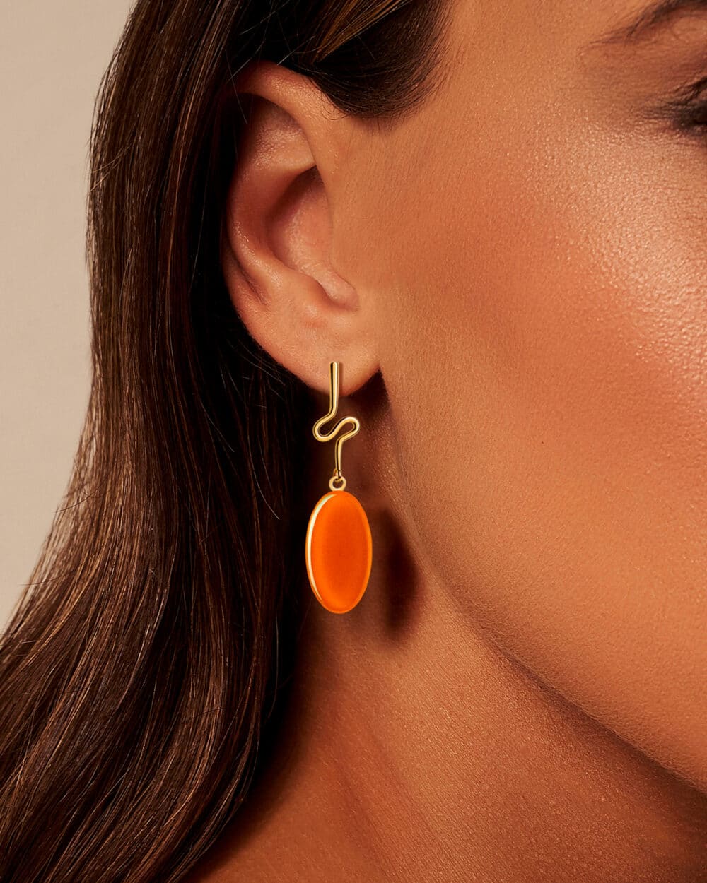 Brinco Costa Laranja – Banho Ouro 18K - Image 2