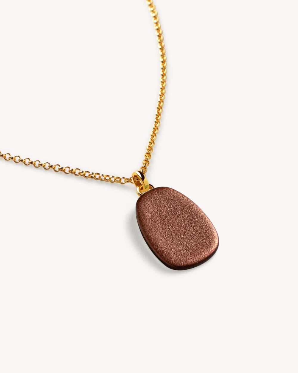 Colar Pétala Bronze – Banho Ouro 18K