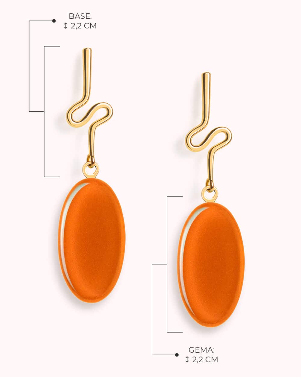 Brinco Costa Laranja – Banho Ouro 18K - Image 3