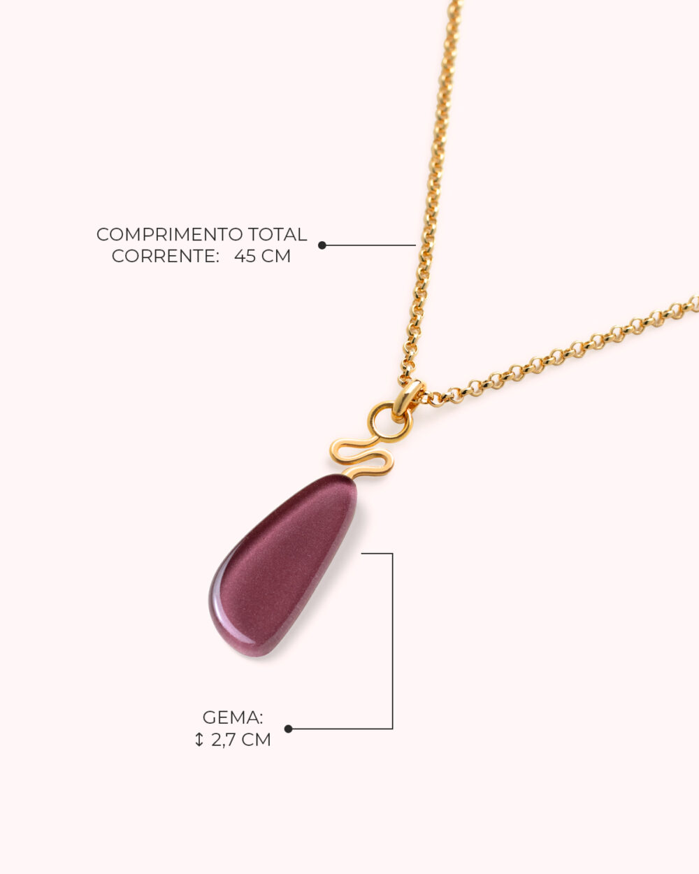 Colar Mini Riva Uva – Banho Ouro 18K - Image 3