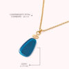 Colar Mini Punta Azul – Banho Ouro 18K - Image 3