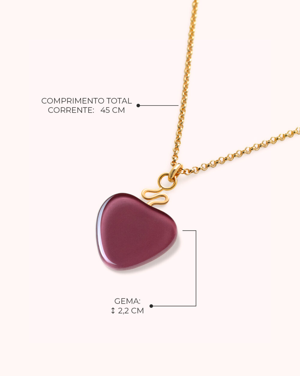 Colar Mini Orla Uva – Banho Ouro 18K - Image 3