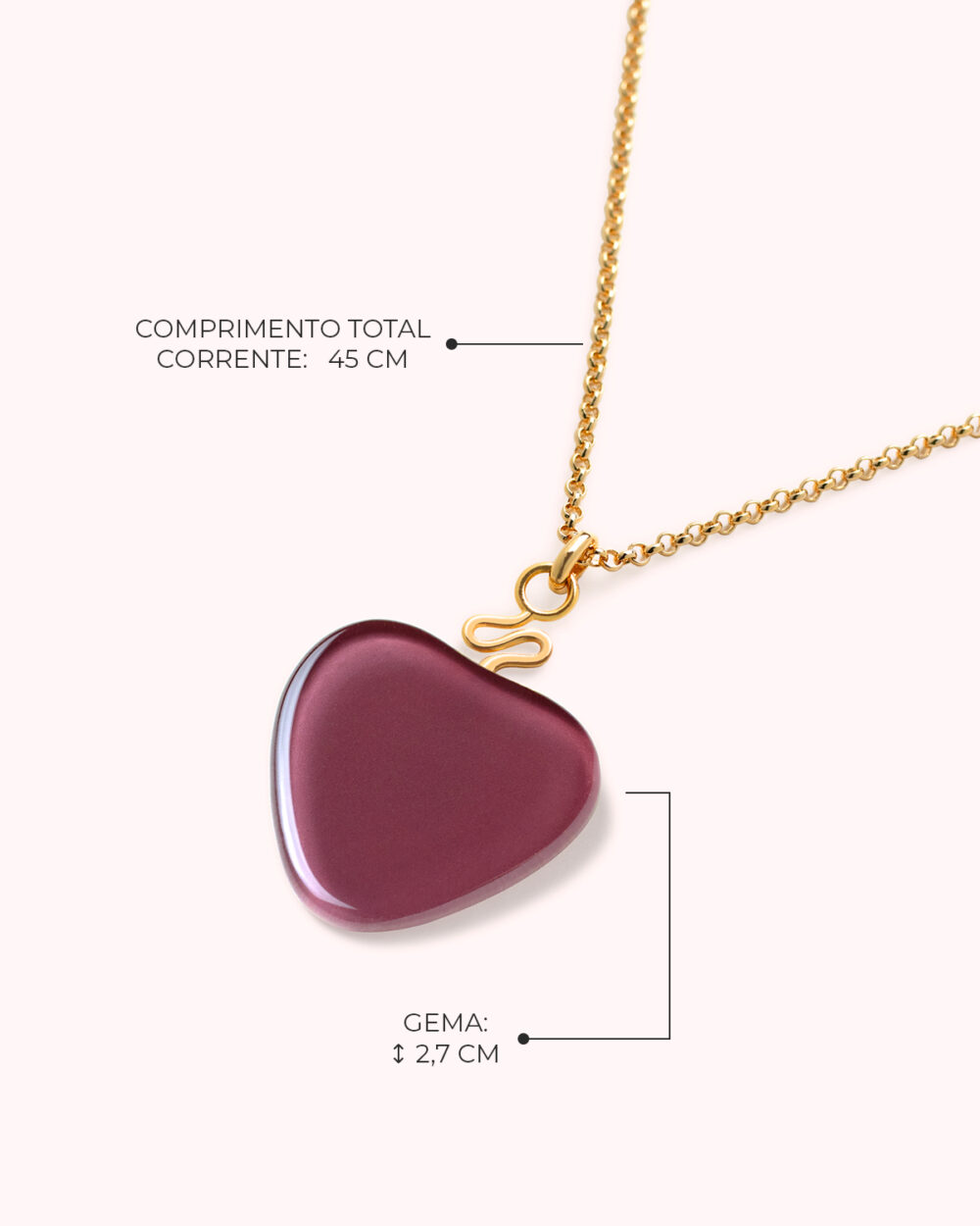 Colar Orla Uva – Banho Ouro 18K - Image 3