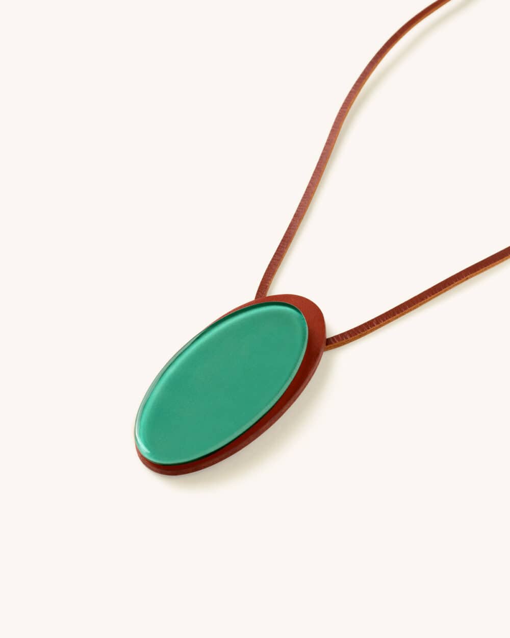 Colar Plano Verde Água