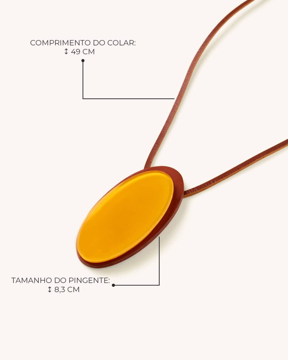 Colar Plano Caramelo - Image 4