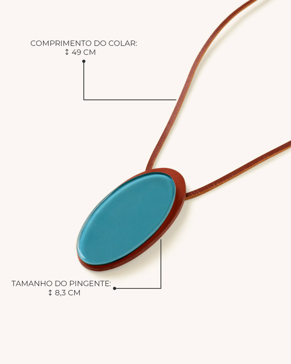 Colar Plano Azul - Image 4
