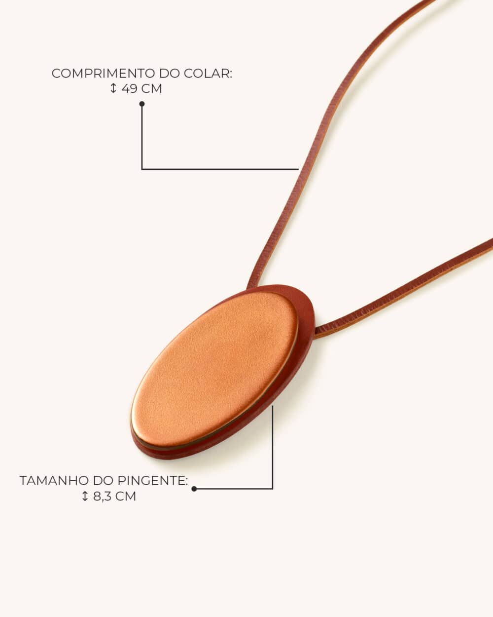 Colar Plano Bronze - Image 4