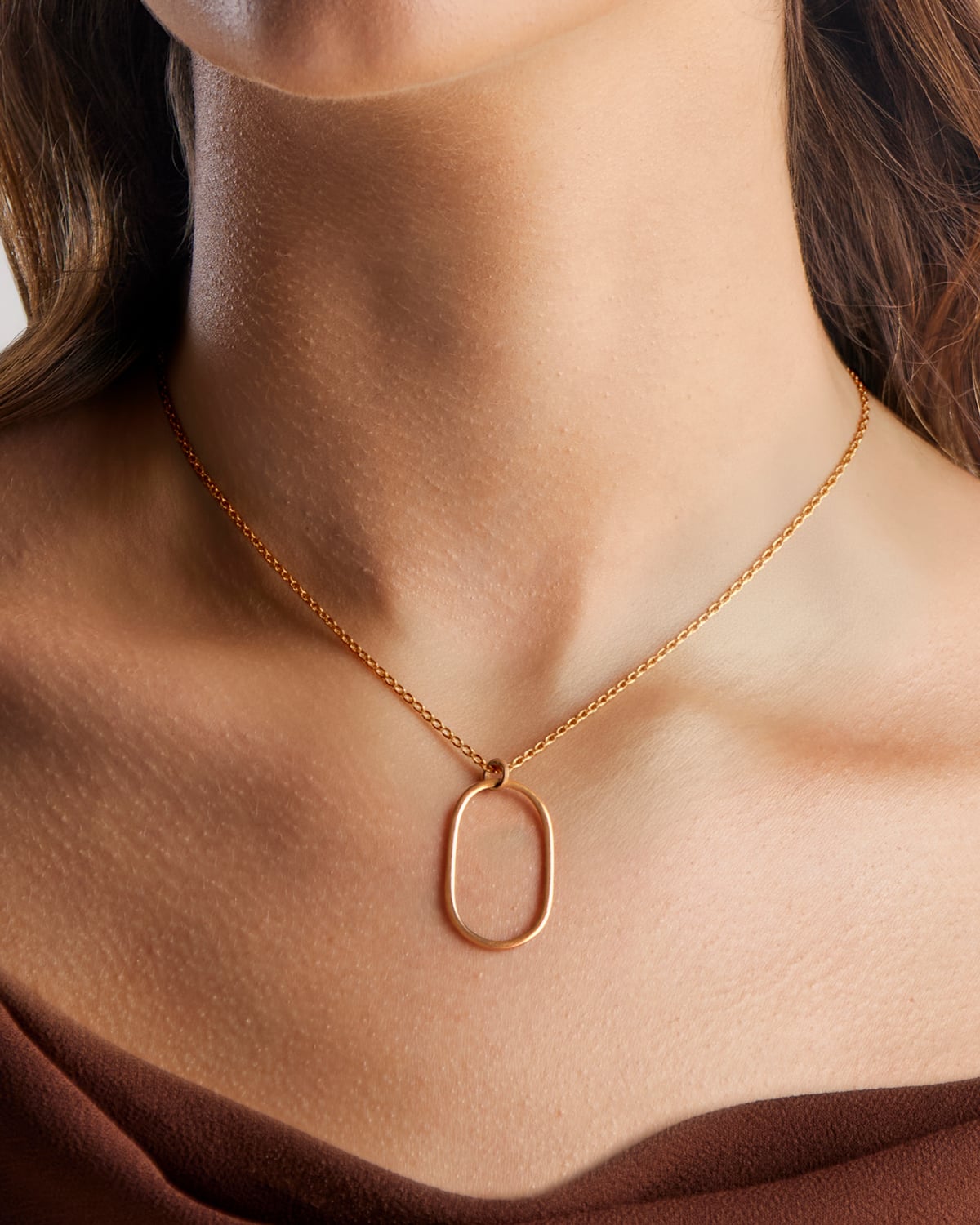 Colar Mini Elipse - Ouro Vintage 18K - Image 2