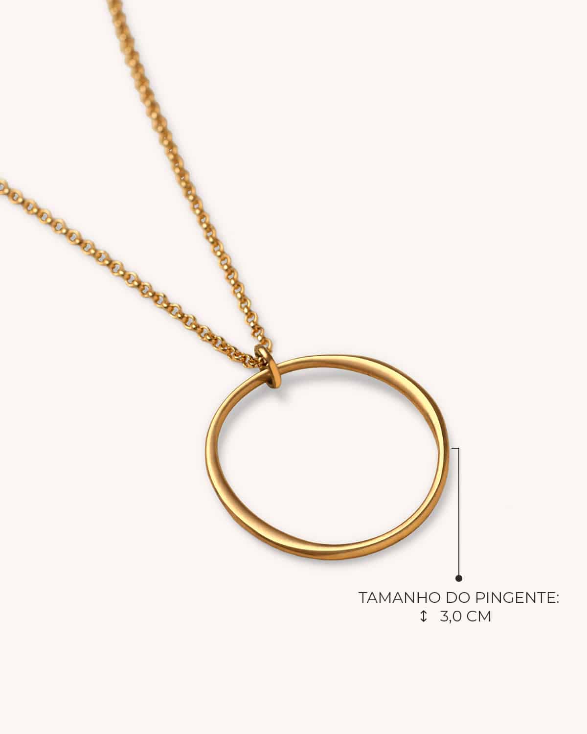 Colar Mini Alo - Ouro Vintage 18K - Image 3