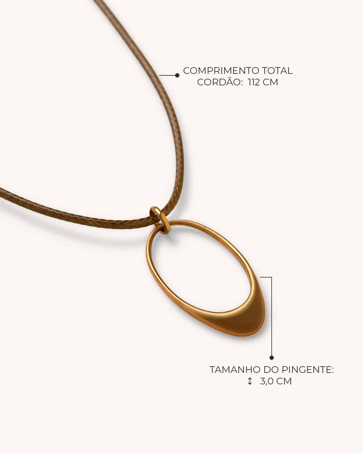 Colar Mini Arco Cordão - Ouro Vintage 18K - Image 3