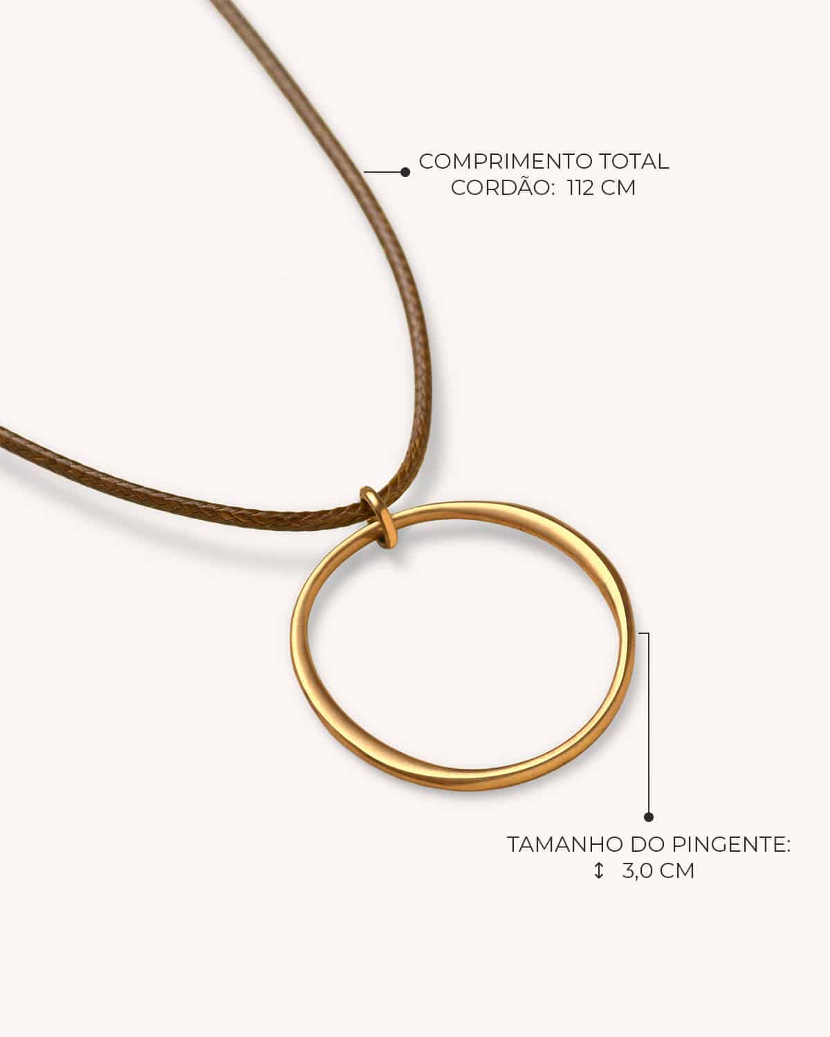 Colar Mini Alo Cordão - Ouro Vintage 18K - Image 3