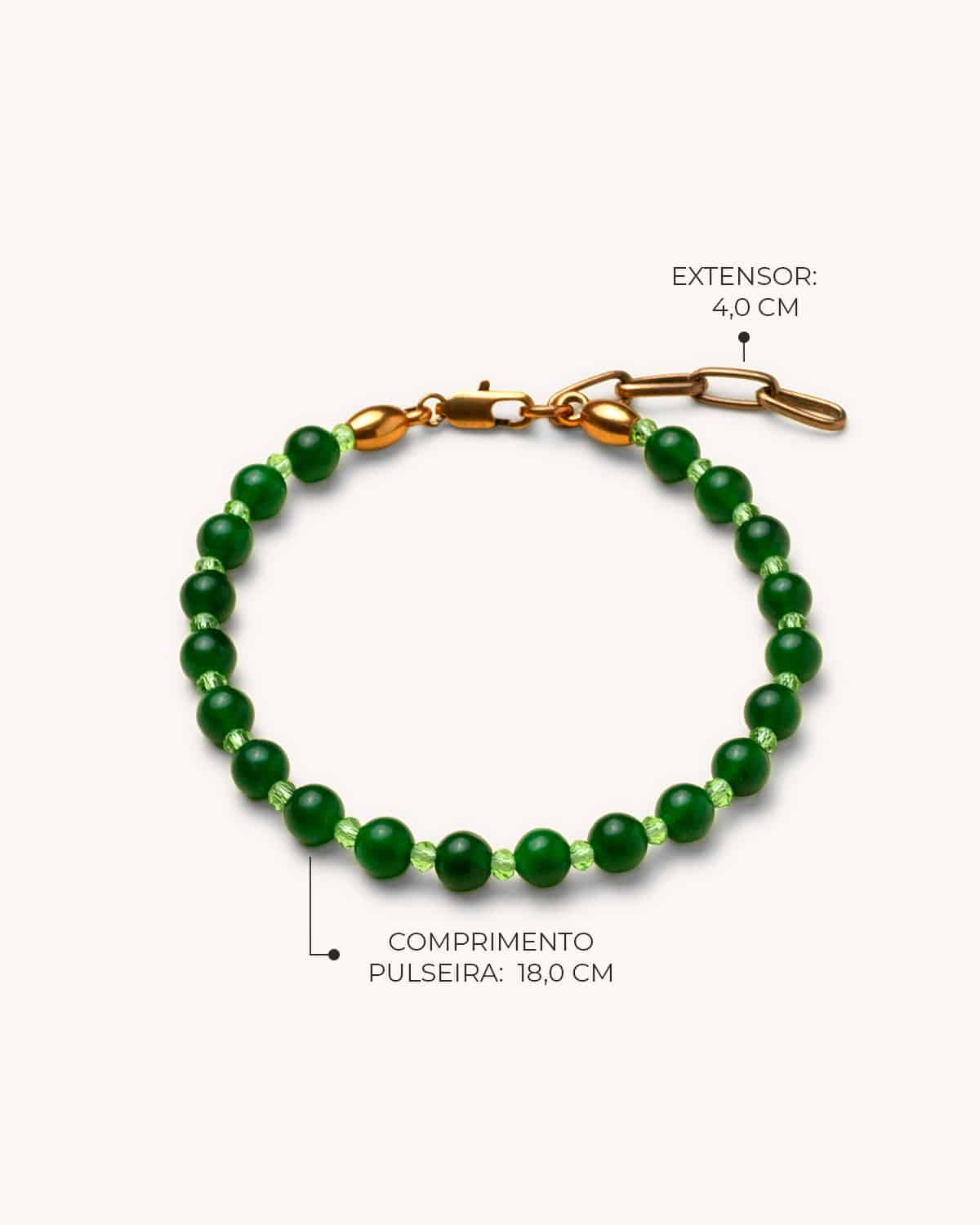 Pulseira Jade Verde - Ouro Vintage 18K - Image 4