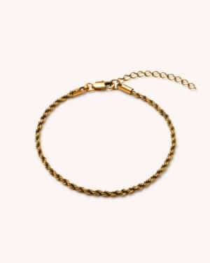 Pulseira Torcida - Ouro Vintage 18K