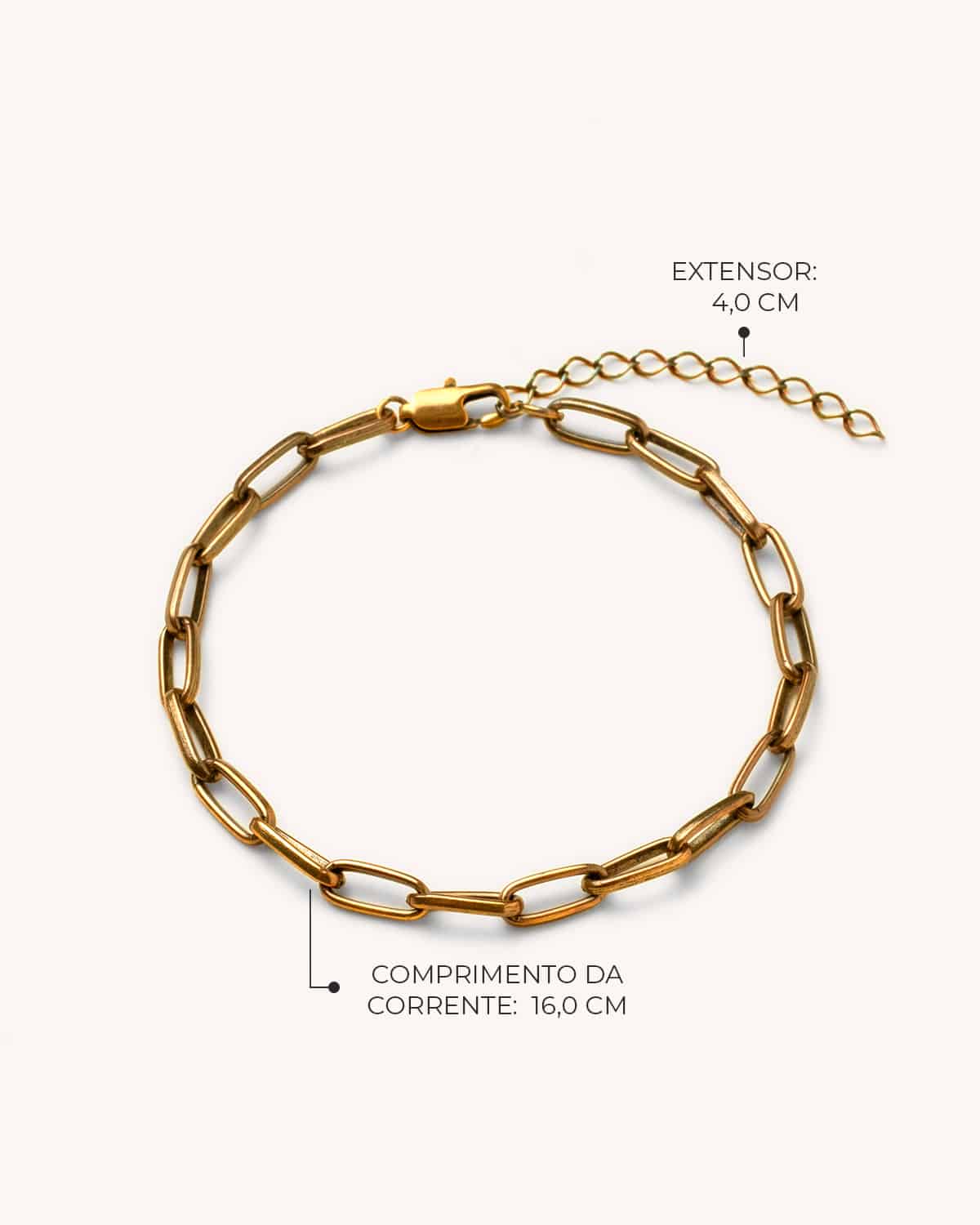 Pulseira Cadeado - Ouro Vintage 18K - Image 2