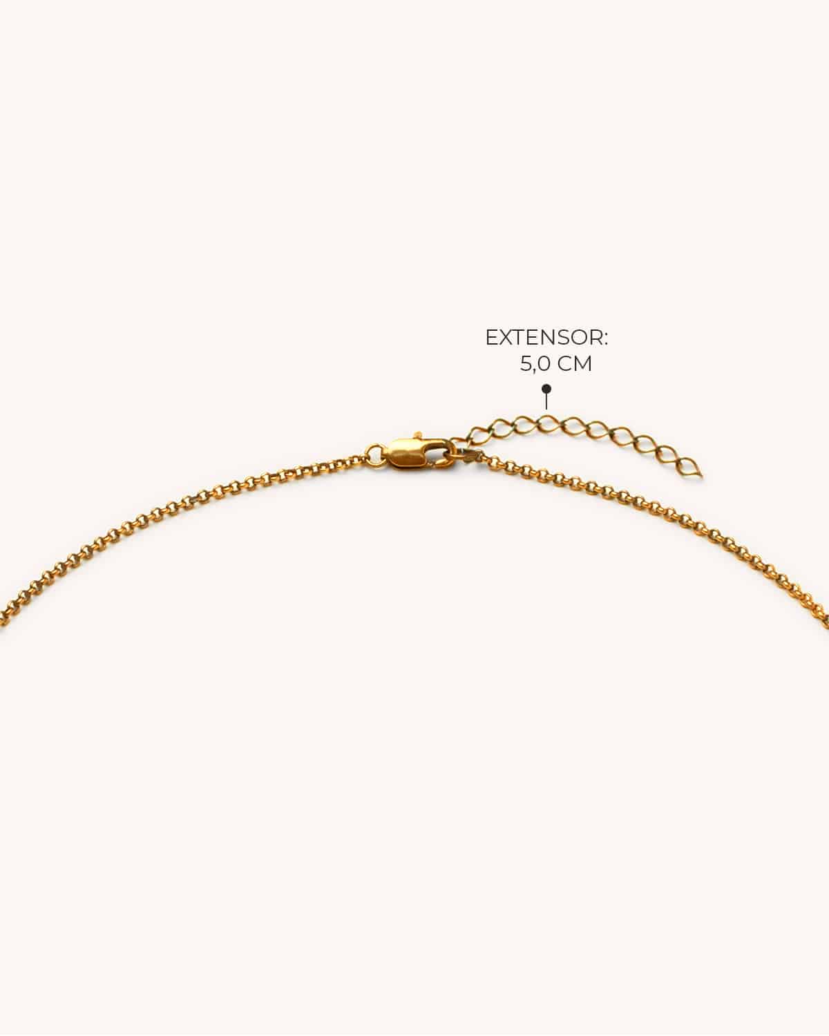 Colar Delta Uva Corrente- Ouro Vintage 18K - Image 5