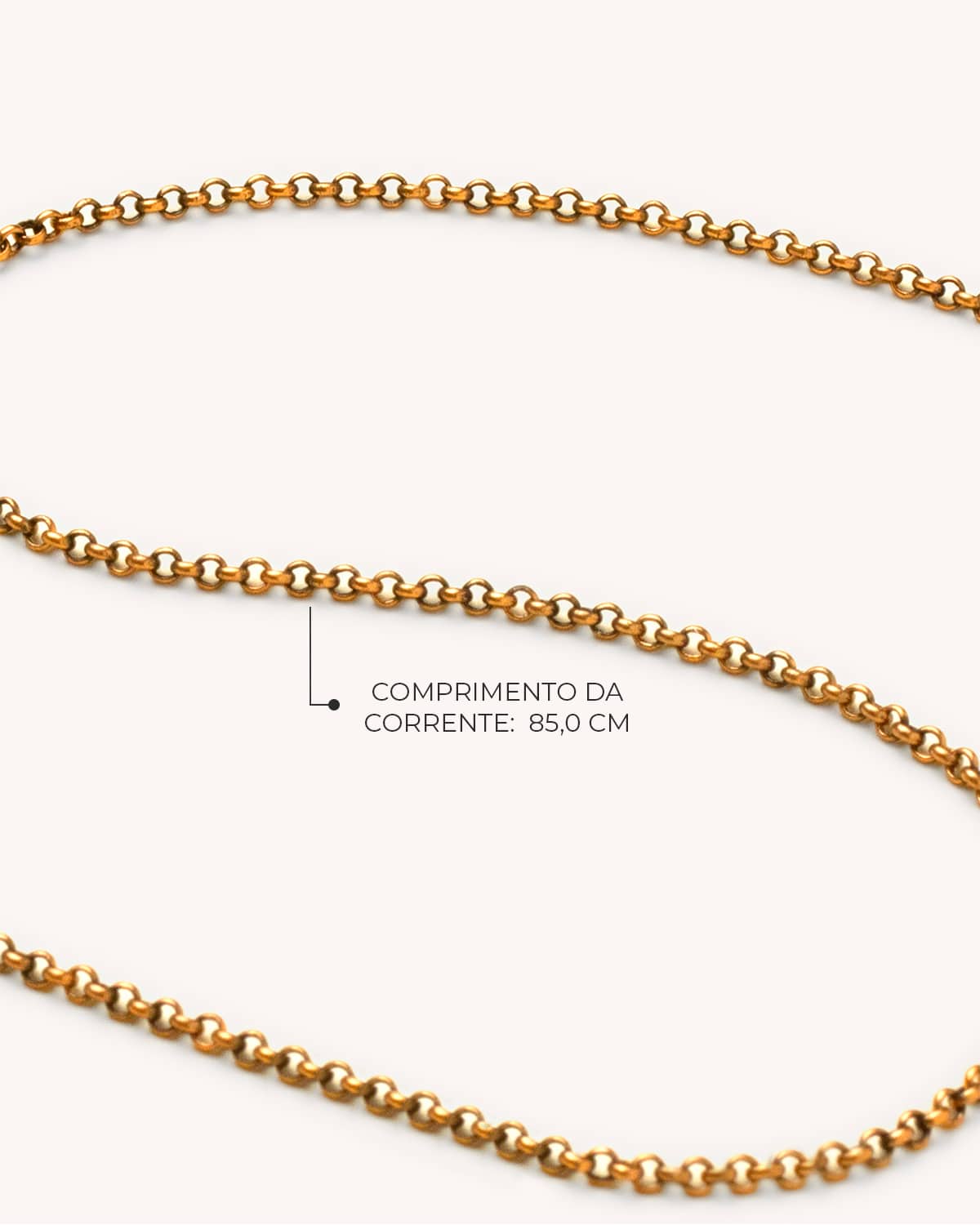 Colar Delta Uva Corrente- Ouro Vintage 18K - Image 4