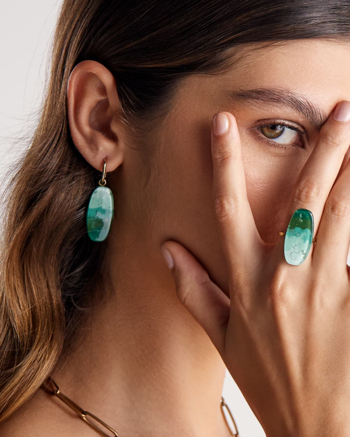 Argola Remo Verde - Ouro Vintage 18K - Image 2