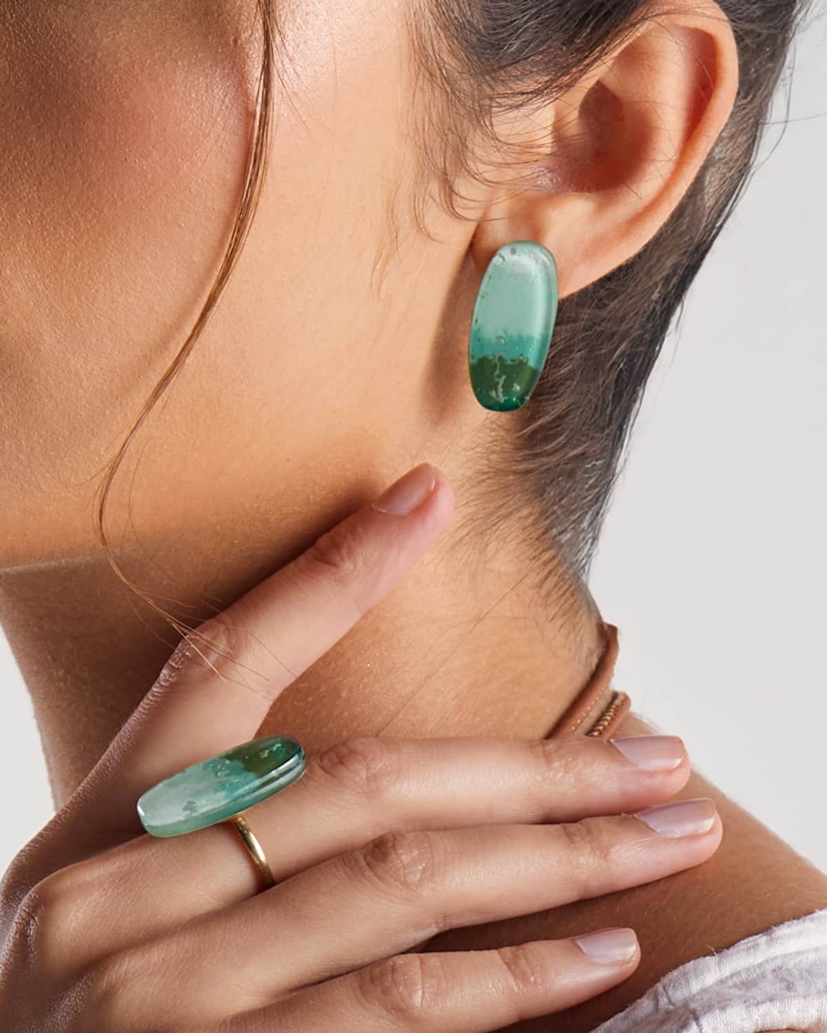 Brinco Remo Verde - Ouro Vintage 18K - Image 2