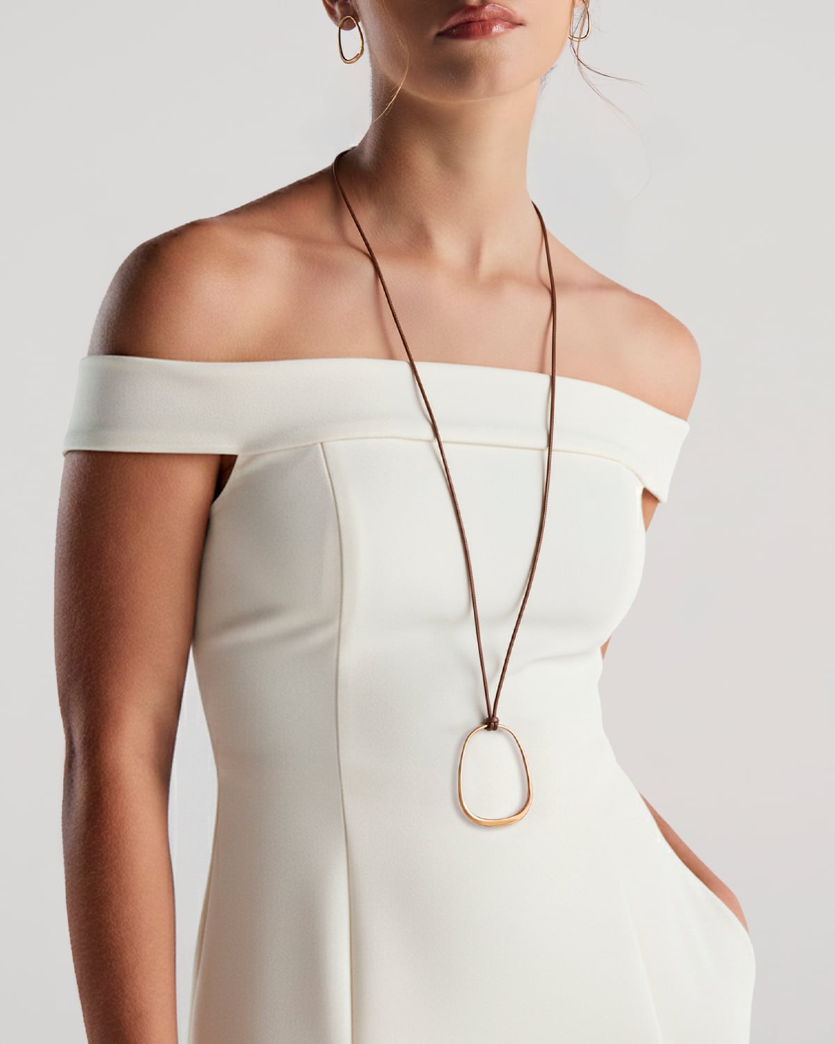 Colar Trapézio Cordão - Ouro Vintage 18K - Image 2