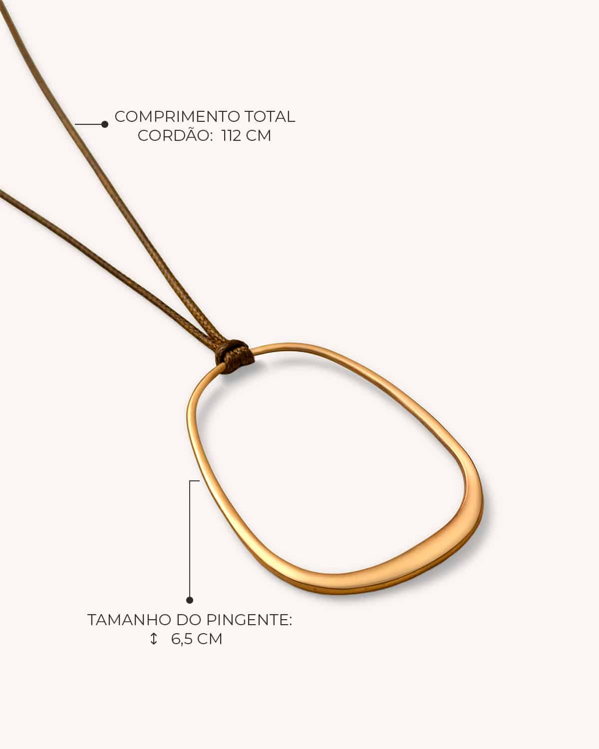 Colar Trapézio Cordão - Ouro Vintage 18K - Image 3
