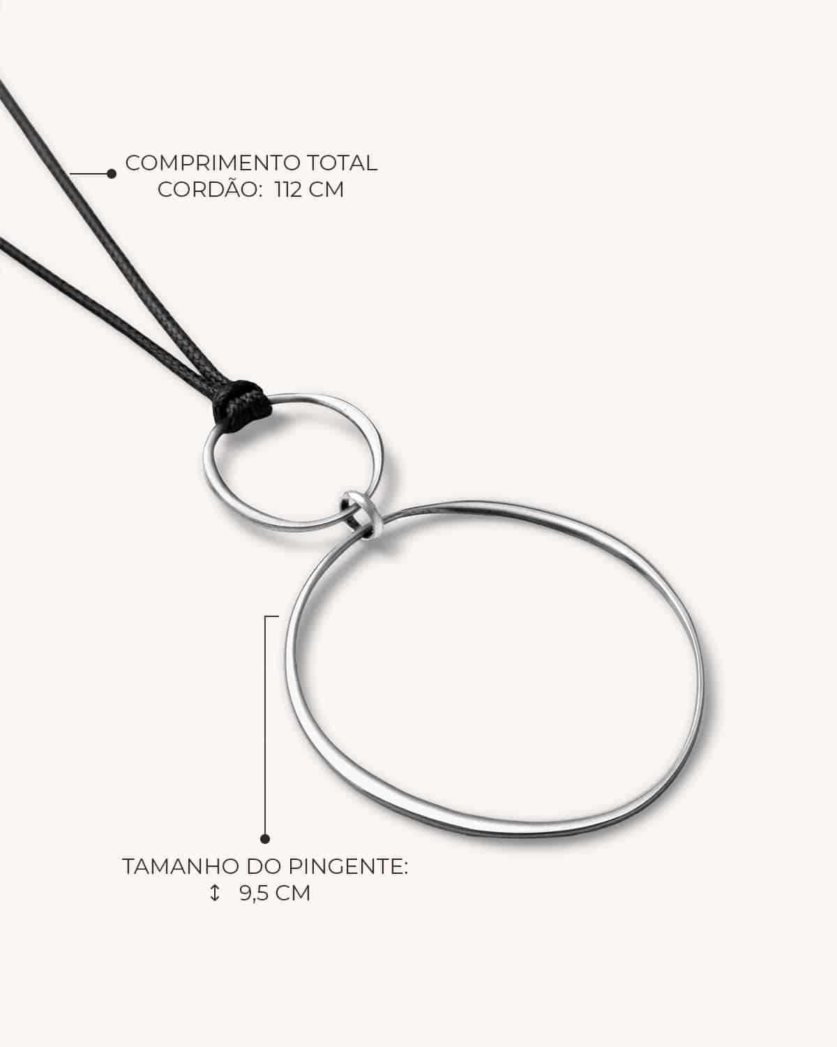 Colar Elo Cordão - Prata Vintage - Image 3