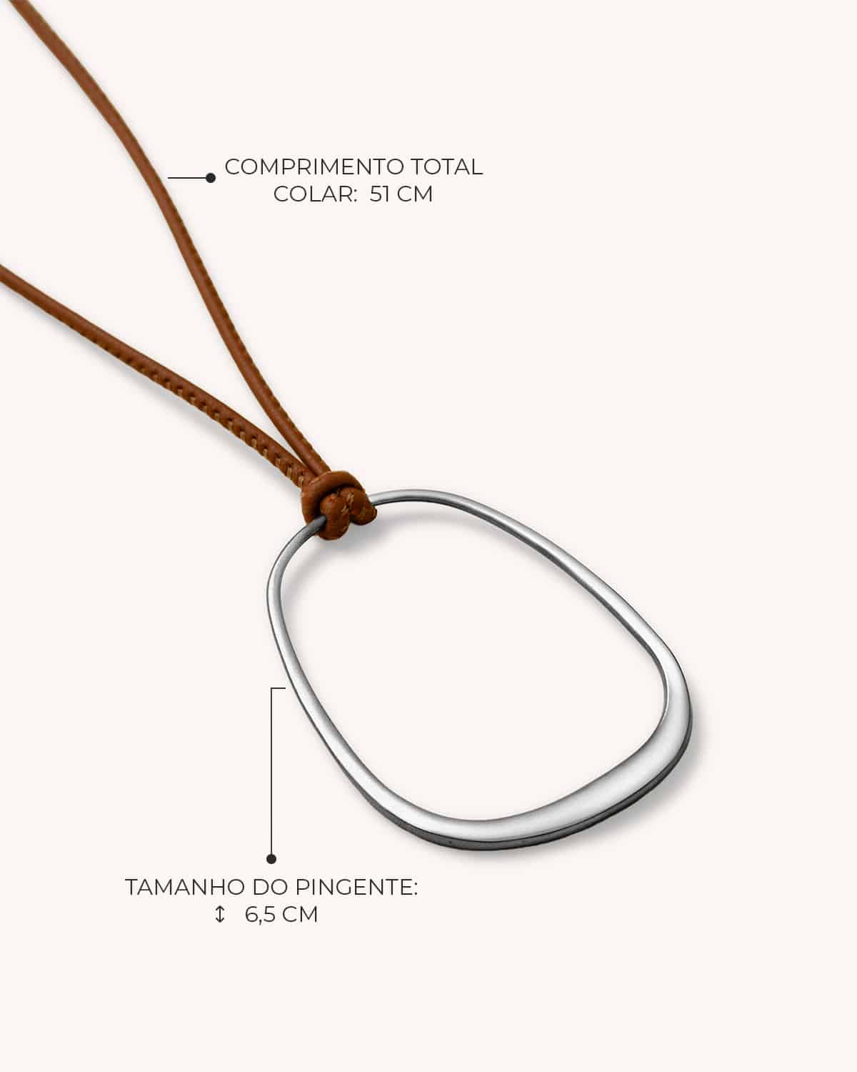 Colar Trapézio - Prata Vintage - Image 3