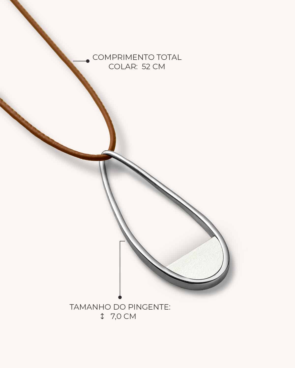 Colar Gota Pérola - Prata Vintage - Image 3