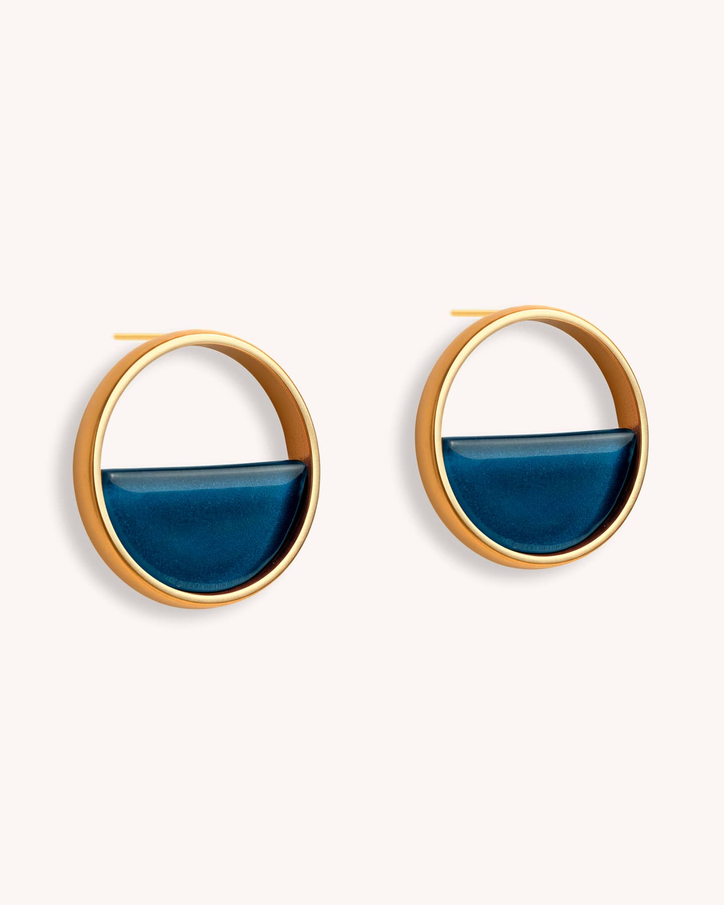 Brinco Aro Azul - Ouro Vintage 18K - Image 3