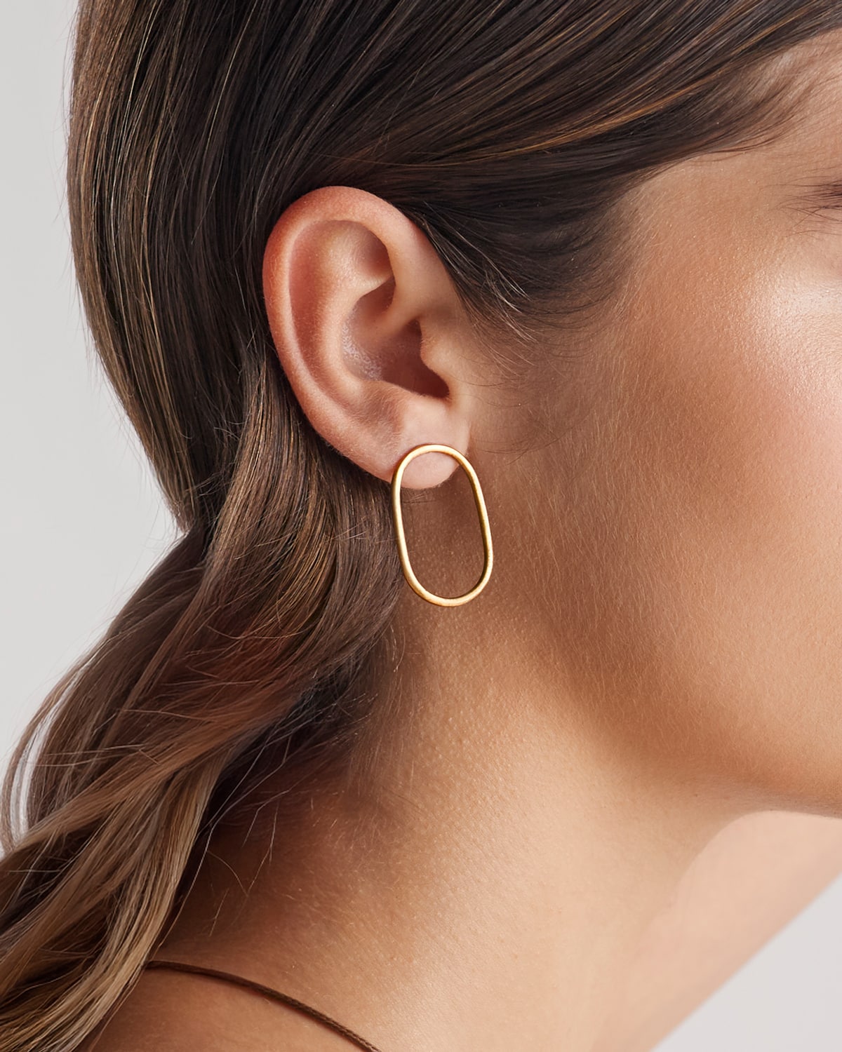 Brinco Elipse - Ouro Vintage 18K - Image 2