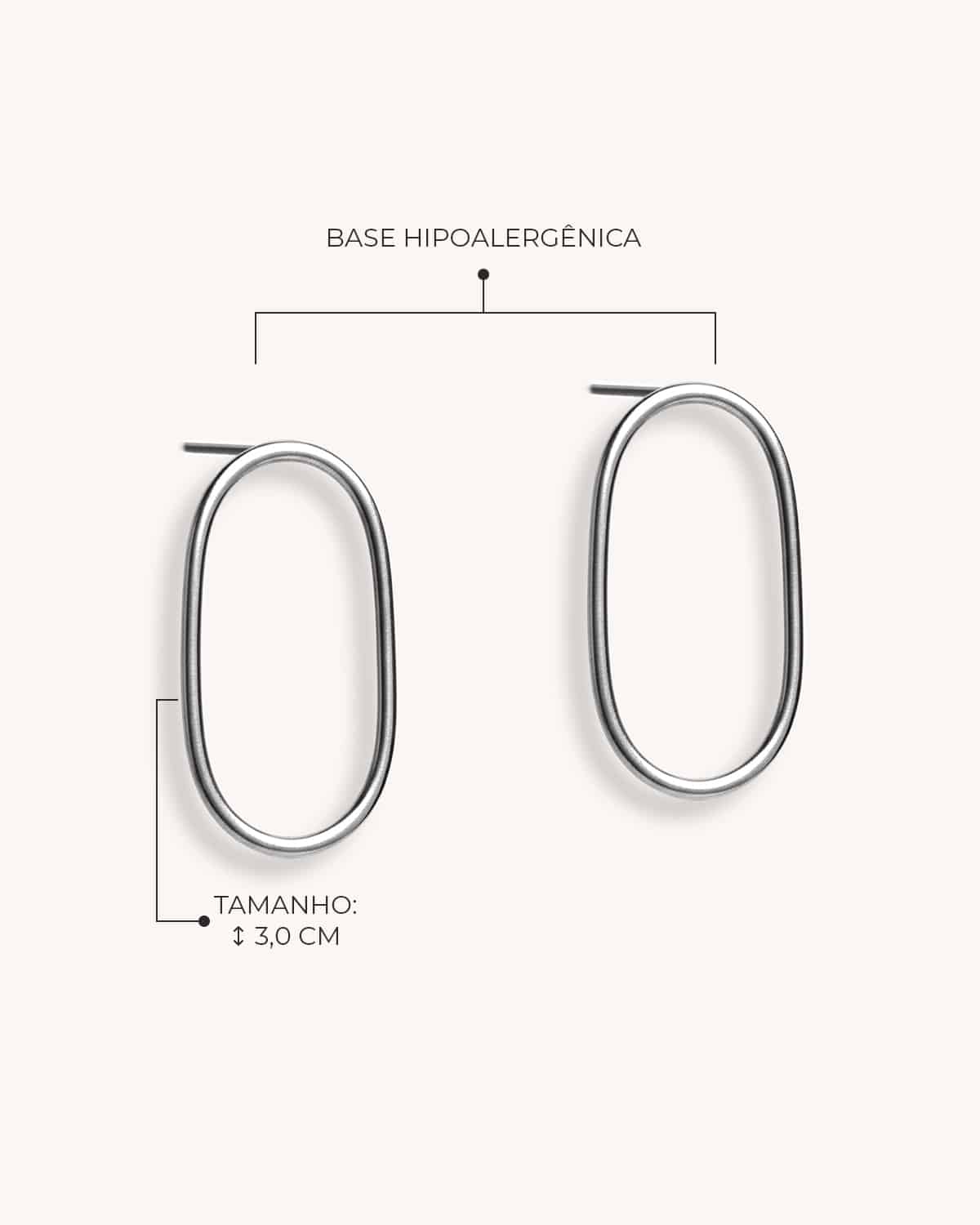 Brinco Elipse - Prata Vintage - Image 4