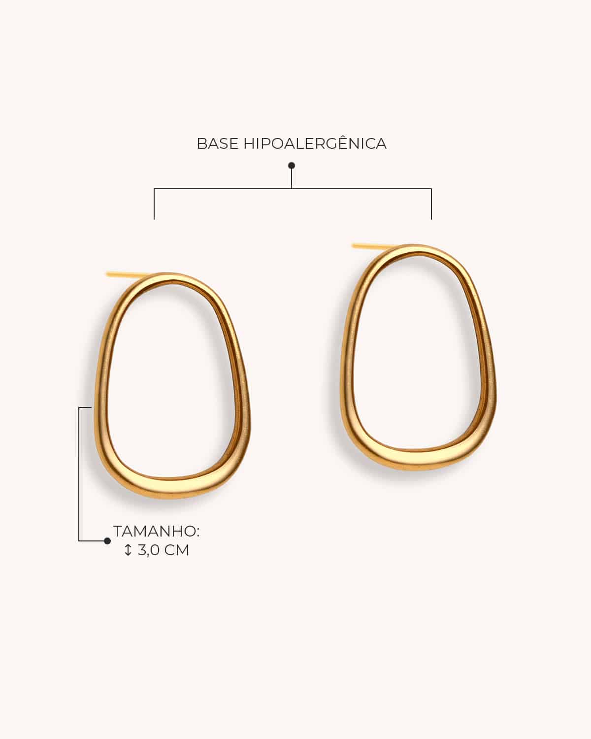 Brinco Trapézio - Ouro Vintage 18K - Image 4