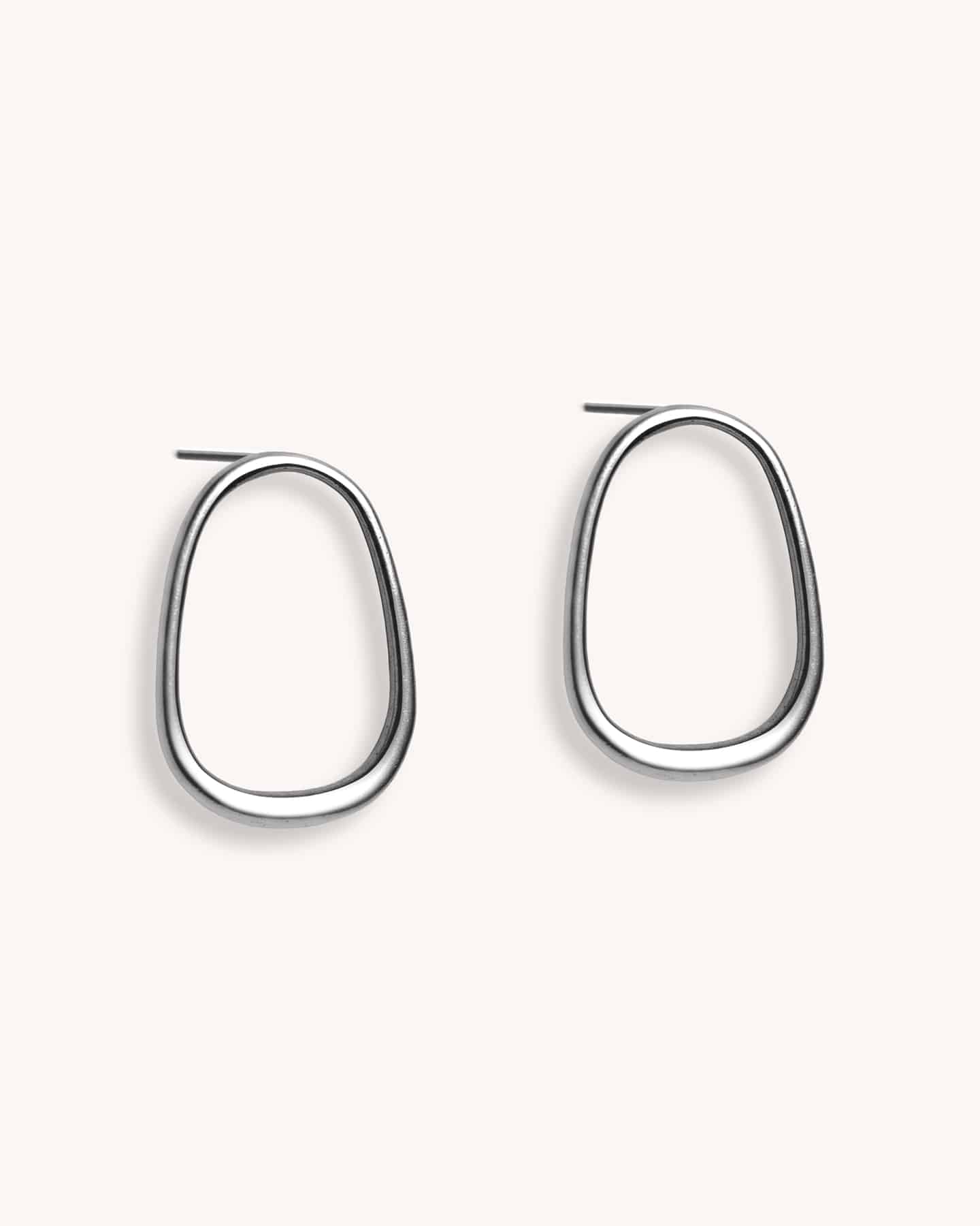 Brinco Trapézio - Prata Vintage - Image 3