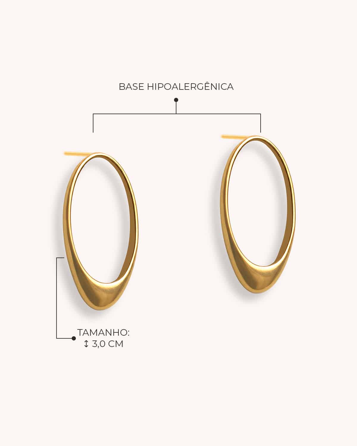 Brinco Arco - Ouro Vintage 18K - Image 4