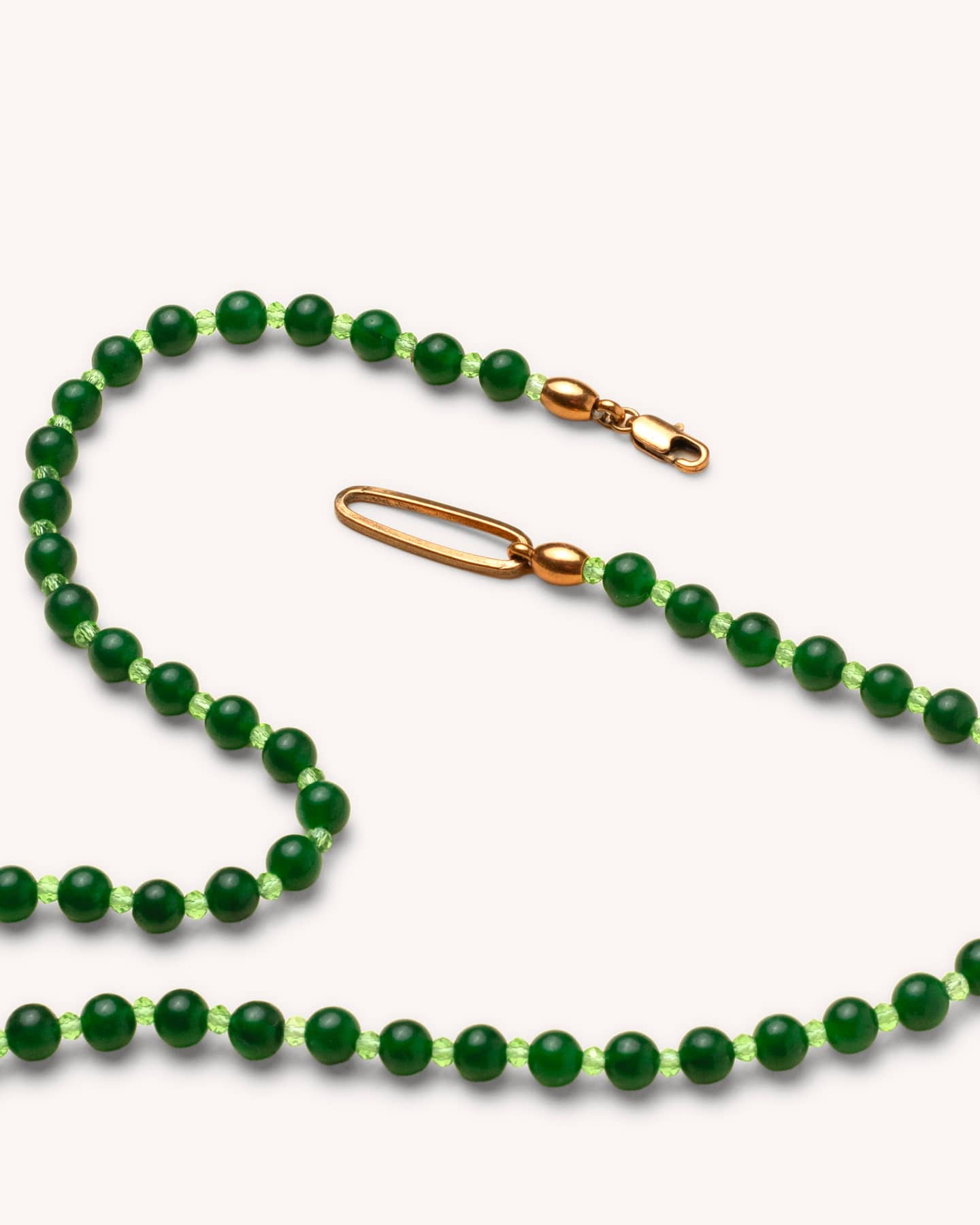 Colar Jade Verde - Ouro Vintage 18K - Image 3
