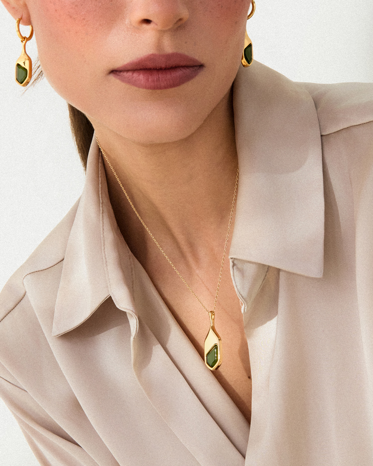Colar Gaia Verde - Banho Ouro 18K - Image 2