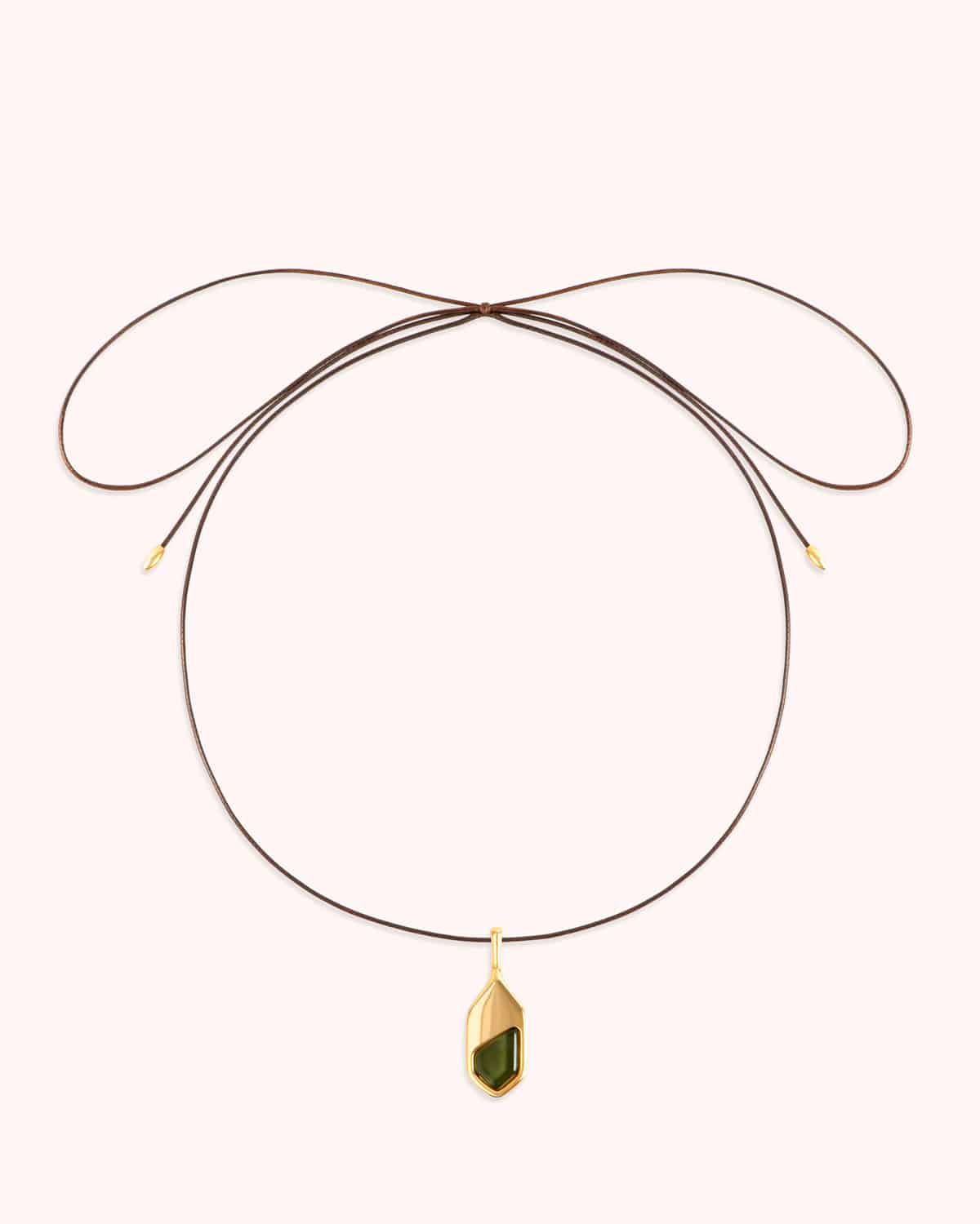 Colar Gaia Verde Cordão - Banho Ouro 18K - Image 5