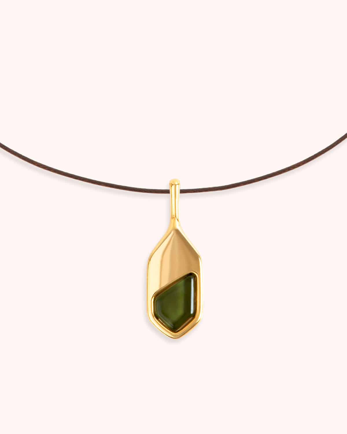 Colar Gaia Verde Cordão - Banho Ouro 18K - Image 6
