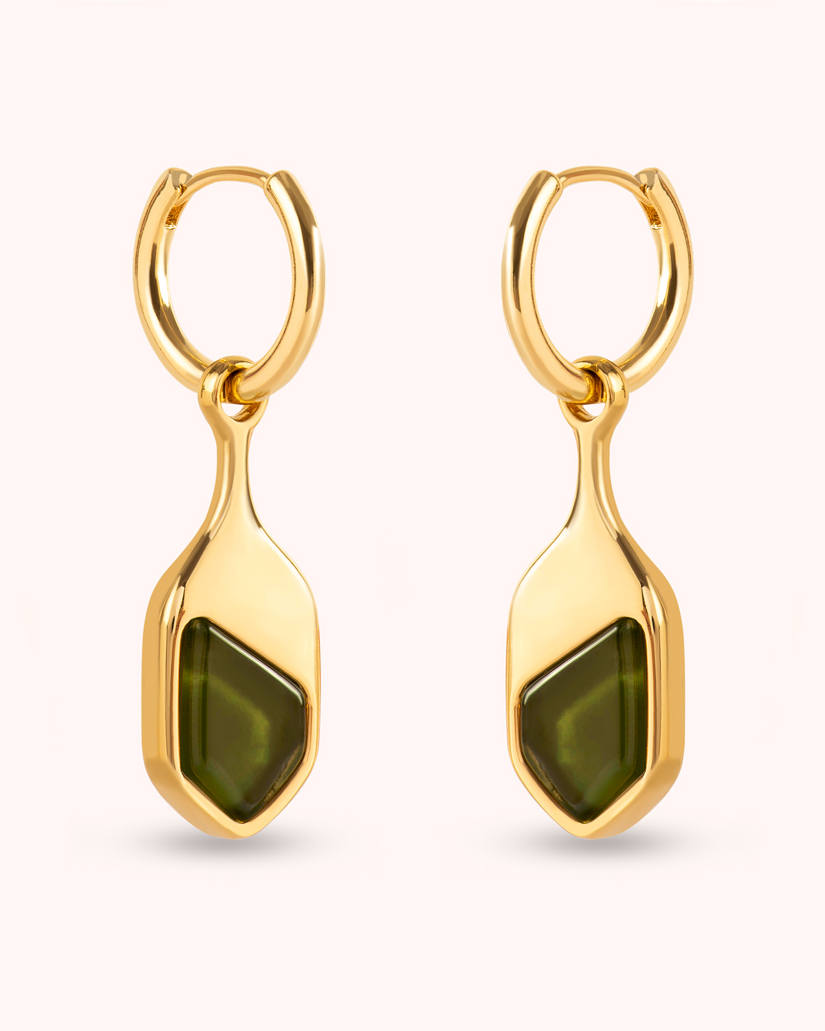 Argola Gaia Verde - Banho Ouro 18K - Image 6