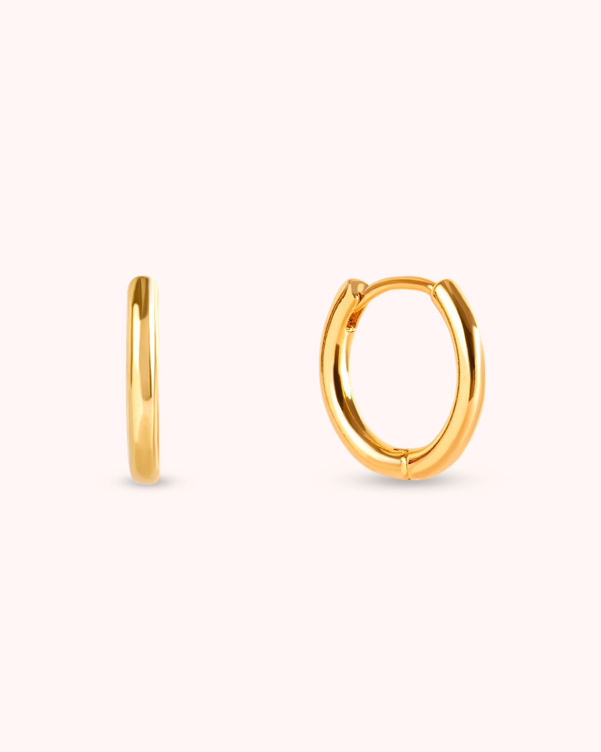 Argola Bari Média - Banho Ouro 18K